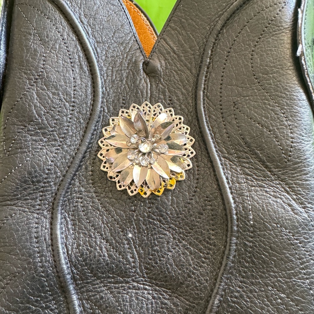 Nocona Cowboy Boot Leather Western
Fringe Bag - Picture 6 of 14